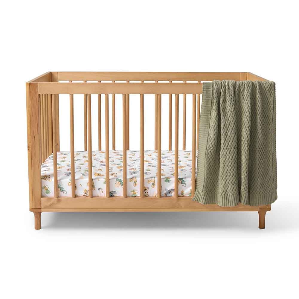 Fitted Cot Sheet Dragon
