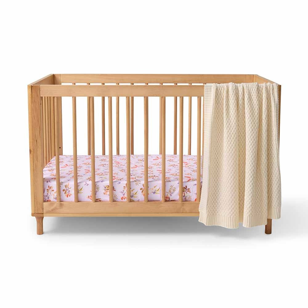 Fitted Cot Sheet Major Mitchell