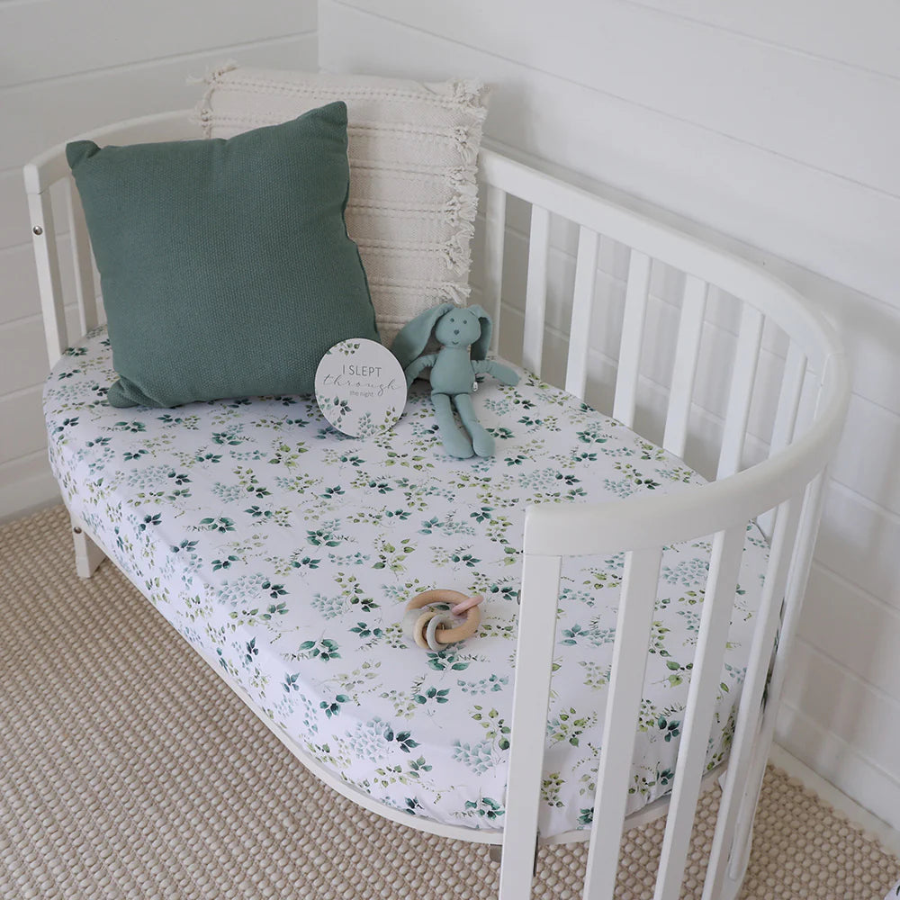 Organic Fitted Cot Sheet - Eden