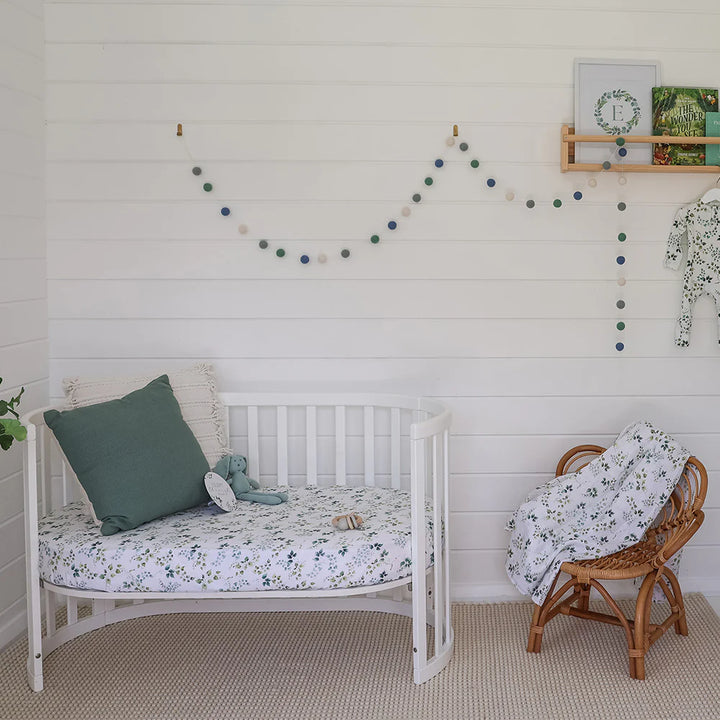 Organic Fitted Cot Sheet - Eden
