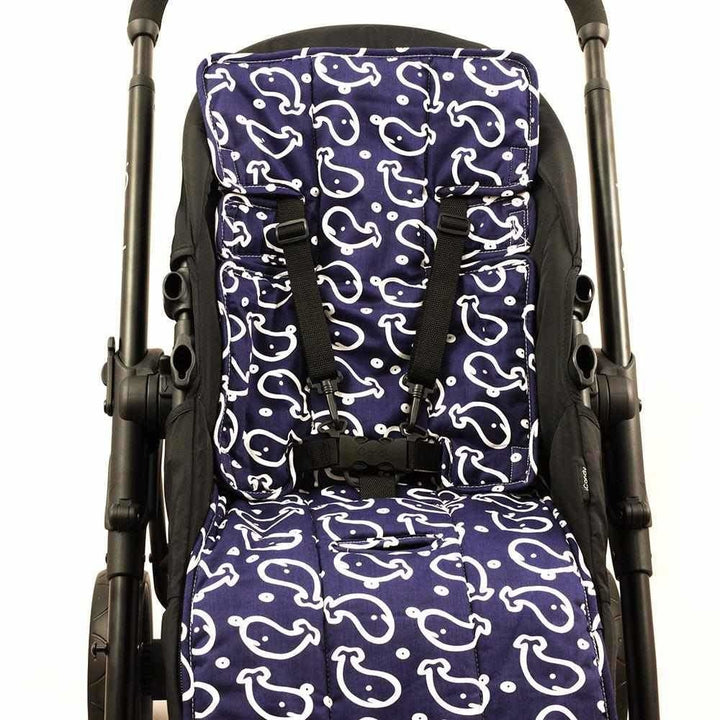 Outlookbaby Pram Liner  Blue Whale
