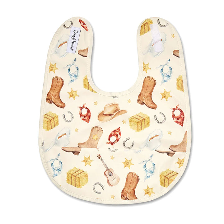 Snuggle Bib Waterproof - Cowboys