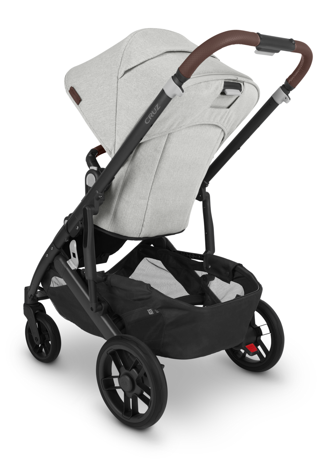 UPPAbaby CRUZ V2 Stroller ANTHONY (White & Grey Chenille/Carbon/Chestnut Leather)