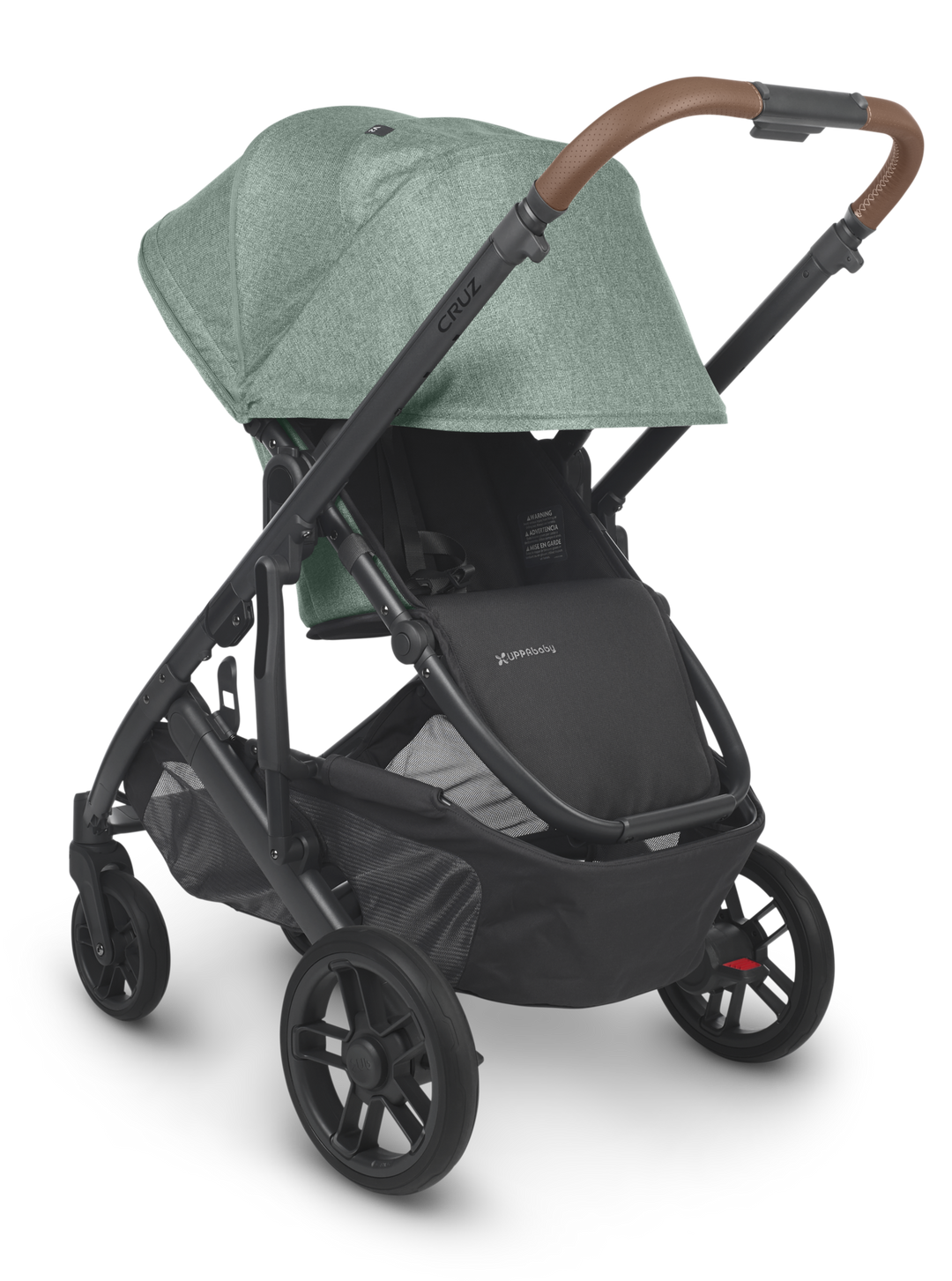 UPPAbaby CRUZ V2 Stroller -GWEN (green mélange/carbon/saddle leather)
