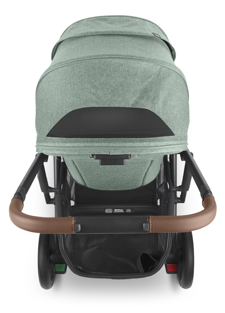 UPPAbaby CRUZ V2 Stroller -GWEN (green mélange/carbon/saddle leather)