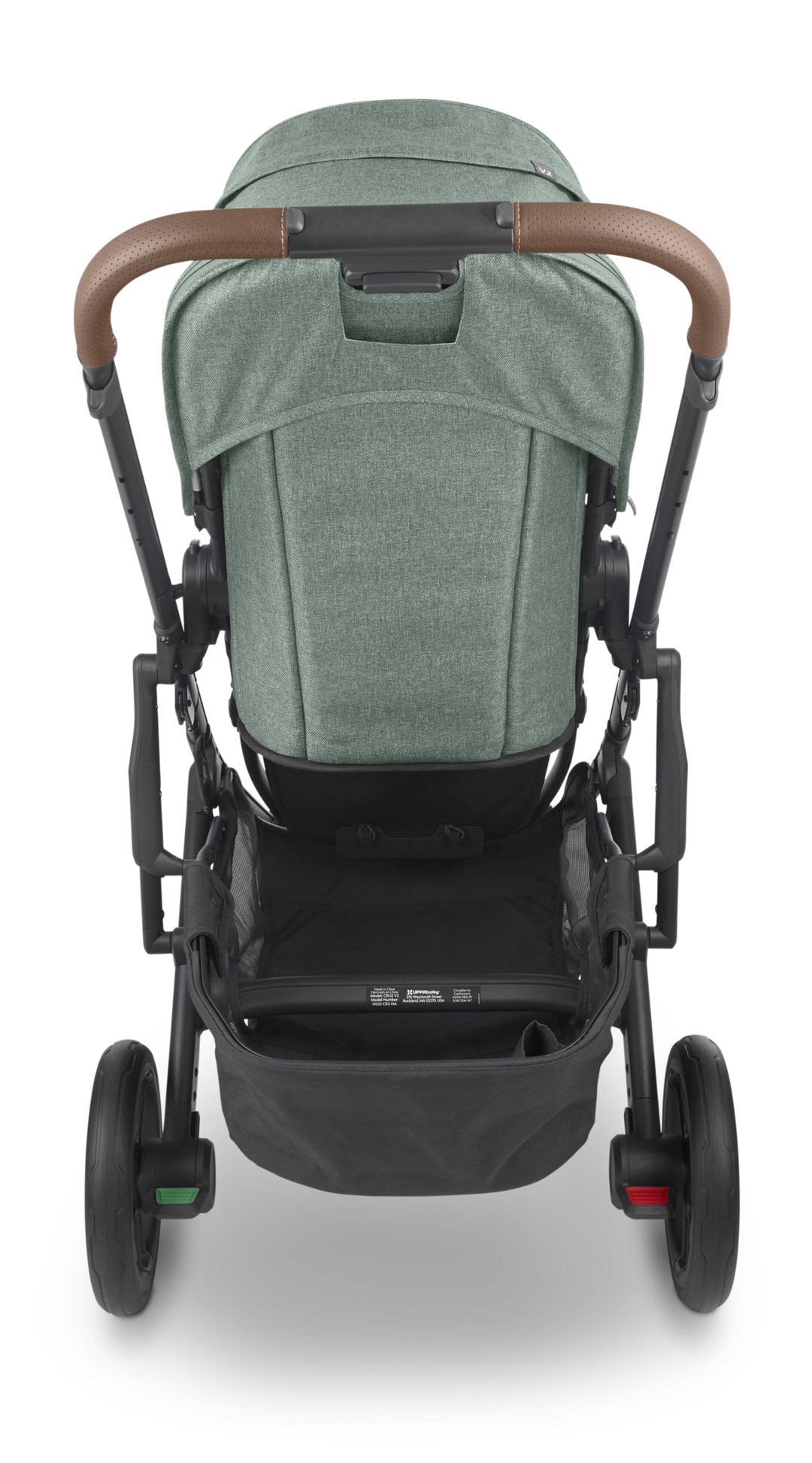 UPPAbaby CRUZ V2 Stroller -GWEN (green mélange/carbon/saddle leather)