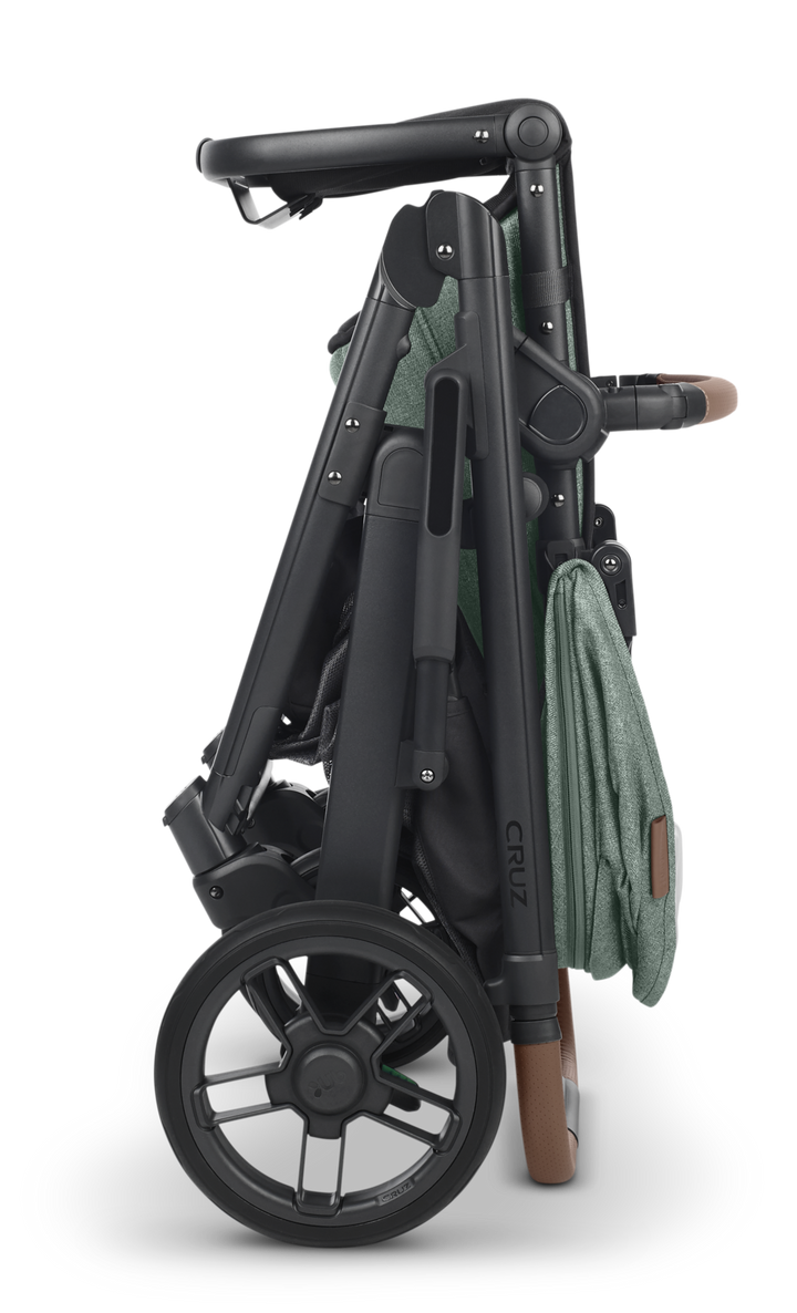UPPAbaby CRUZ V2 Stroller -GWEN (green mélange/carbon/saddle leather)
