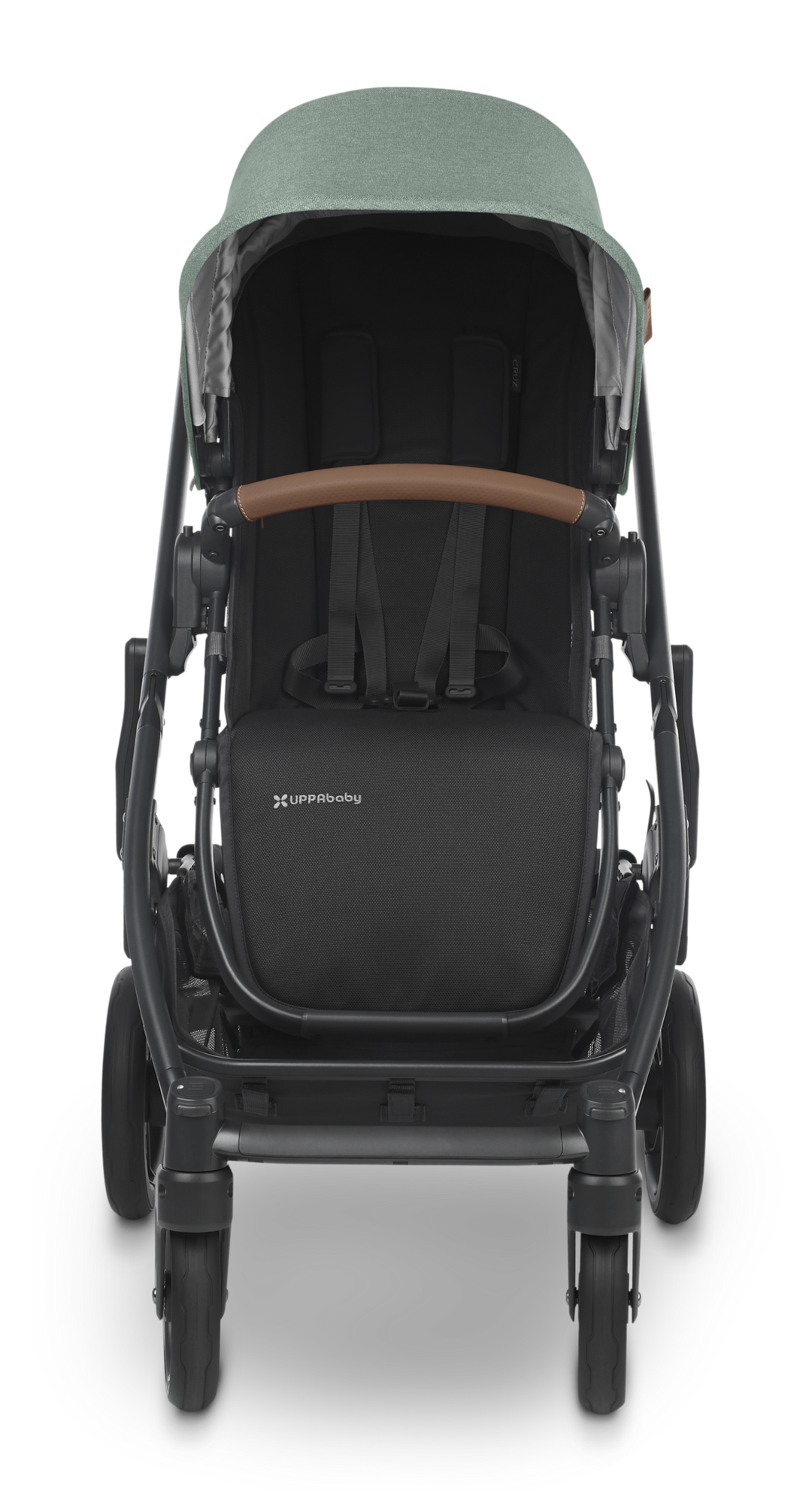 UPPAbaby CRUZ V2 Stroller -GWEN (green mélange/carbon/saddle leather)