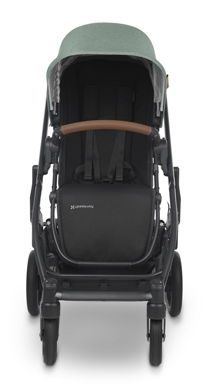 UPPAbaby CRUZ V2 Stroller -GWEN (green mélange/carbon/saddle leather)