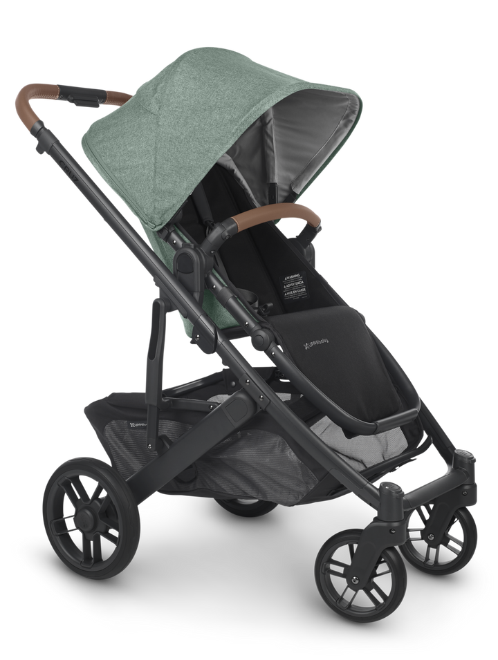 UPPAbaby CRUZ V2 Stroller -GWEN (green mélange/carbon/saddle leather)