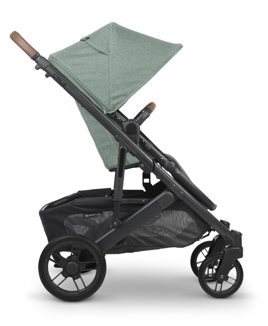 UPPAbaby CRUZ V2 Stroller -GWEN (green mélange/carbon/saddle leather)