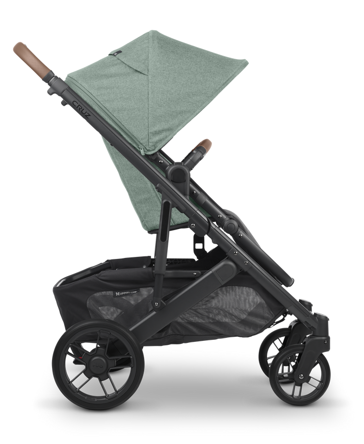 UPPAbaby CRUZ V2 Stroller -GWEN (green mélange/carbon/saddle leather)