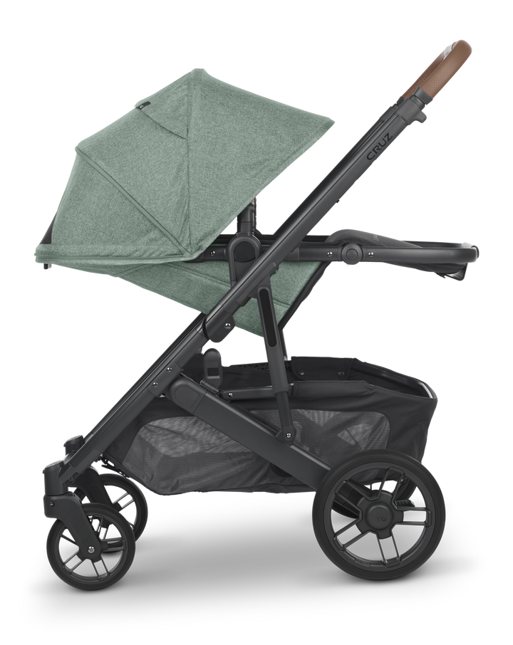 UPPAbaby CRUZ V2 Stroller -GWEN (green mélange/carbon/saddle leather)