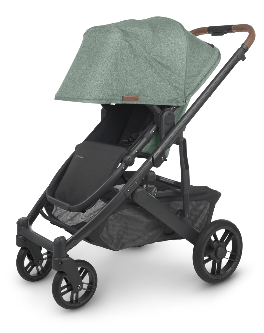 UPPAbaby CRUZ V2 Stroller -GWEN (green mélange/carbon/saddle leather)