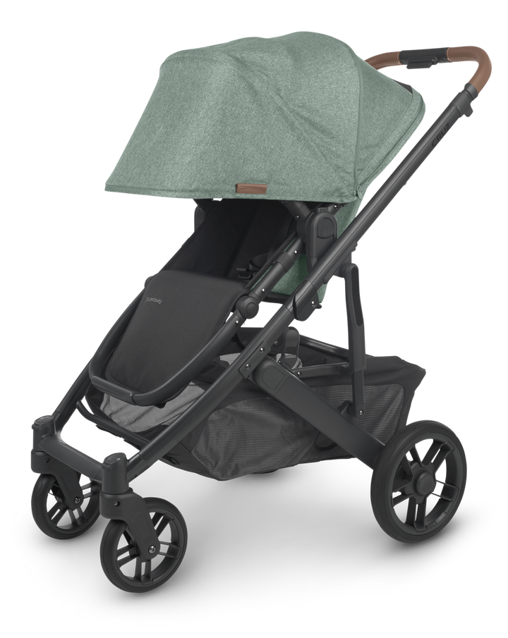 UPPAbaby CRUZ V2 Stroller -GWEN (green mélange/carbon/saddle leather)
