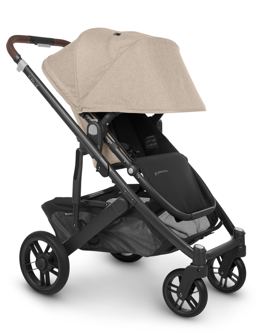 UPPAbaby CRUZ V2 - Liam (Oat Melange/Carbon/Chestnut Leather)