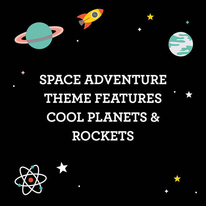 Petit Collage On-the-Go Game Duo Space Adventure Blue