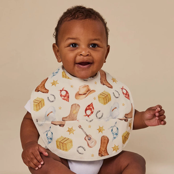 Snuggle Bib Waterproof - Cowboys