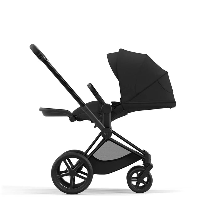 Cybex Priam Pram 2022 Matt Black Chassis+Seat Pack Sepia Black