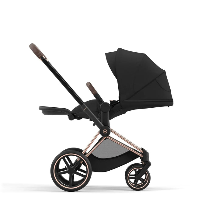 Cybex Priam Pram 2022 Rose Gold Chassis+Seat Pack Sepia Black