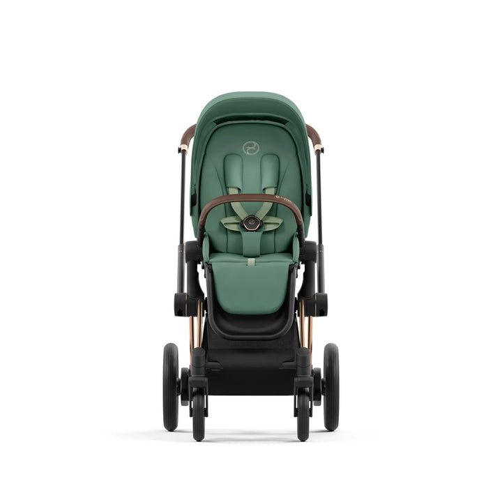 Cybex ePriam Pram Rose Gold Chassis/ Leaf Green2024