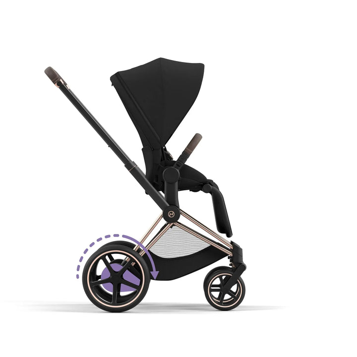 Cybex ePriam Pram Rose Gold Chassis/Sepia black 2024