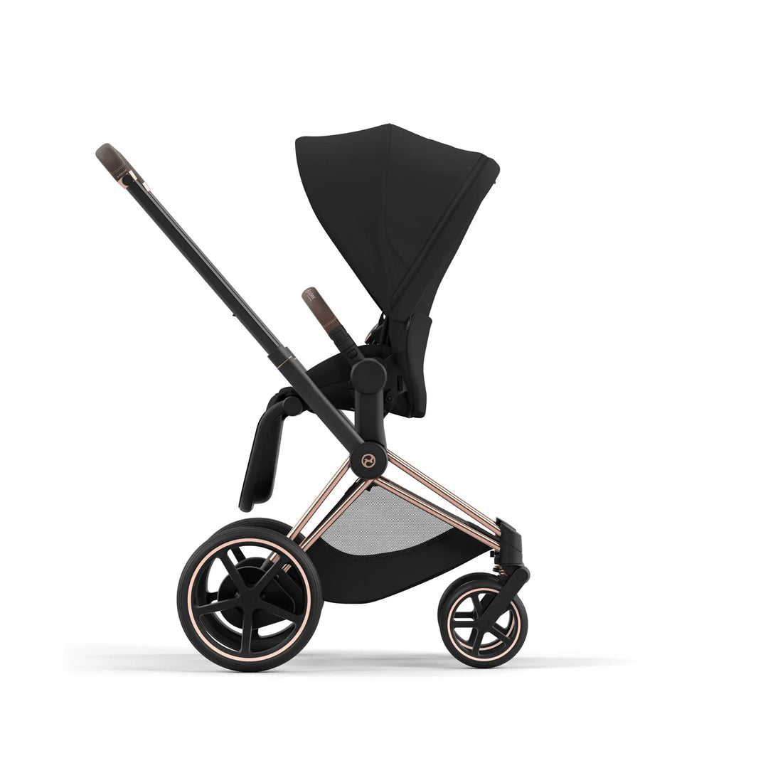 Cybex ePriam Pram Rose Gold Chassis/Sepia black 2024