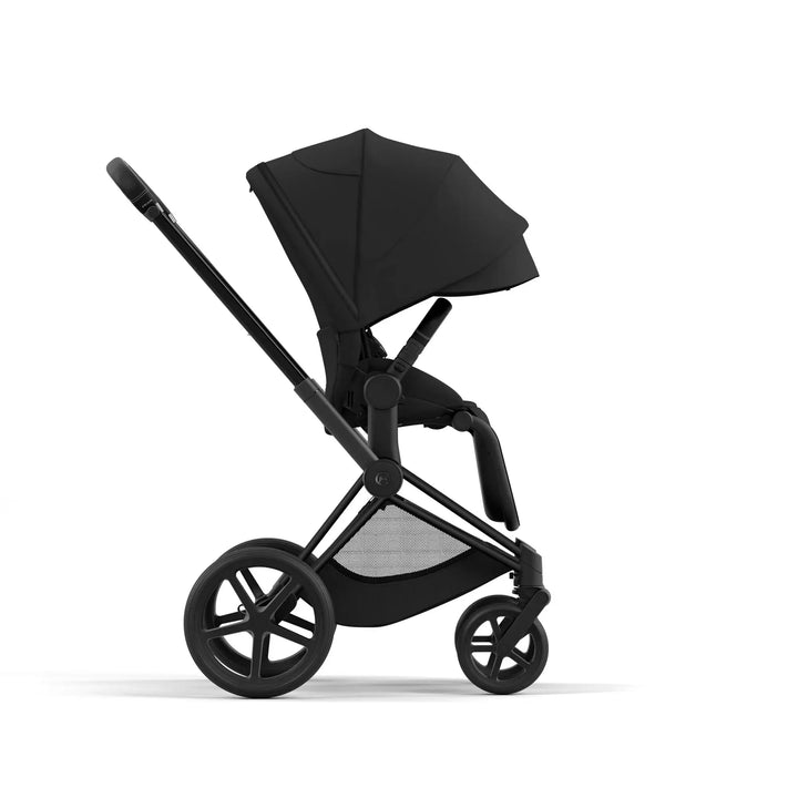 Cybex Priam Pram 2022 Matt Black Chassis+Seat Pack Sepia Black