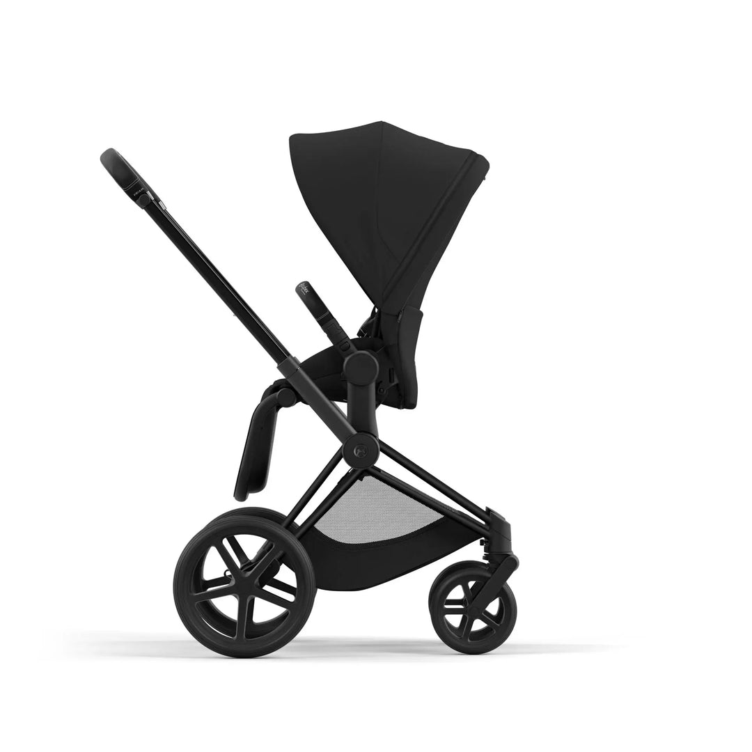 Cybex Priam Pram 2022 Matt Black Chassis+Seat Pack Sepia Black