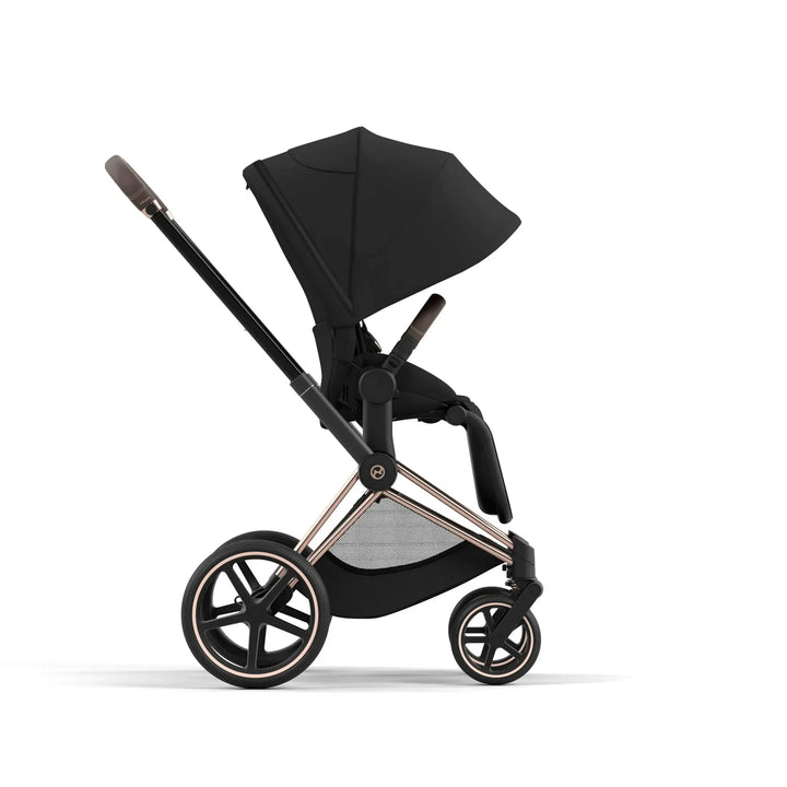 Cybex Priam Pram 2022 Rose Gold Chassis+Seat Pack Sepia Black