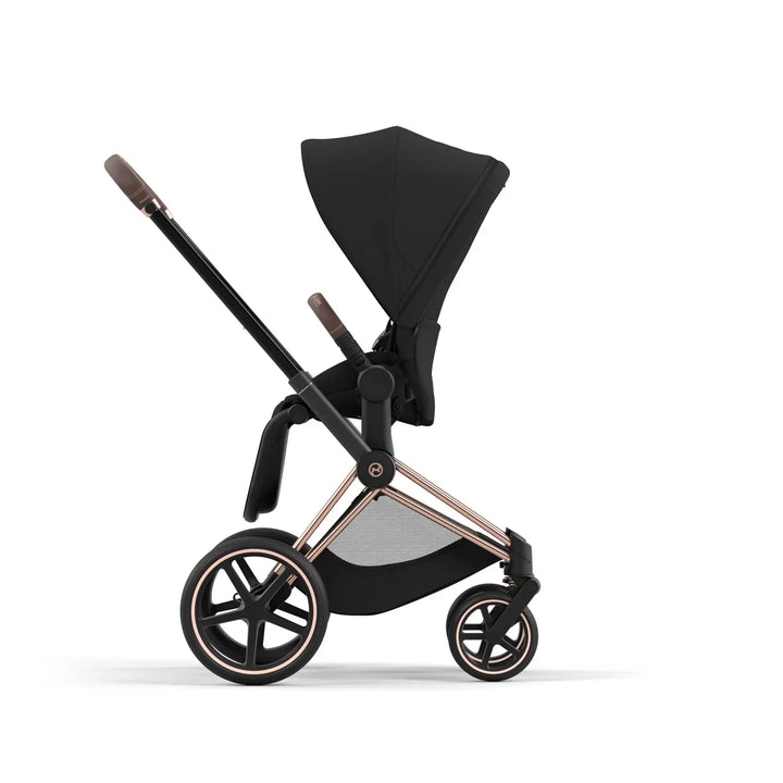 Cybex Priam Pram 2022 Rose Gold Chassis+Seat Pack Sepia Black