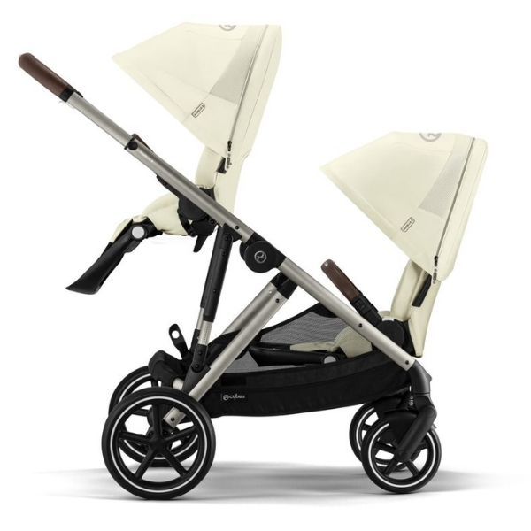 Cybex Gazelle S Pram 2023 + Second Seat 2023. - Seashell Beige