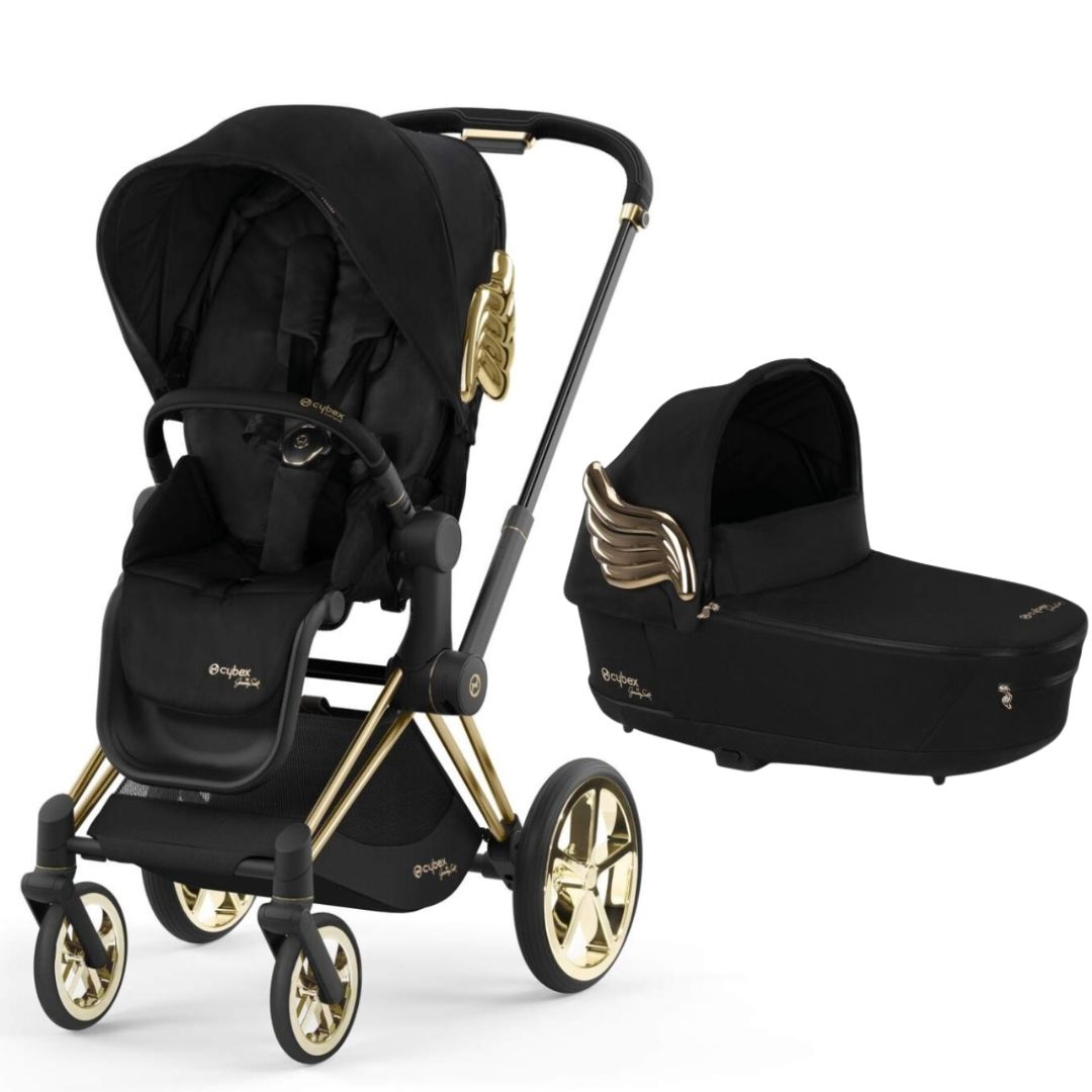 Cybex Priam V25 Pram Wings by Jeremy Scott with Lux Carrycot