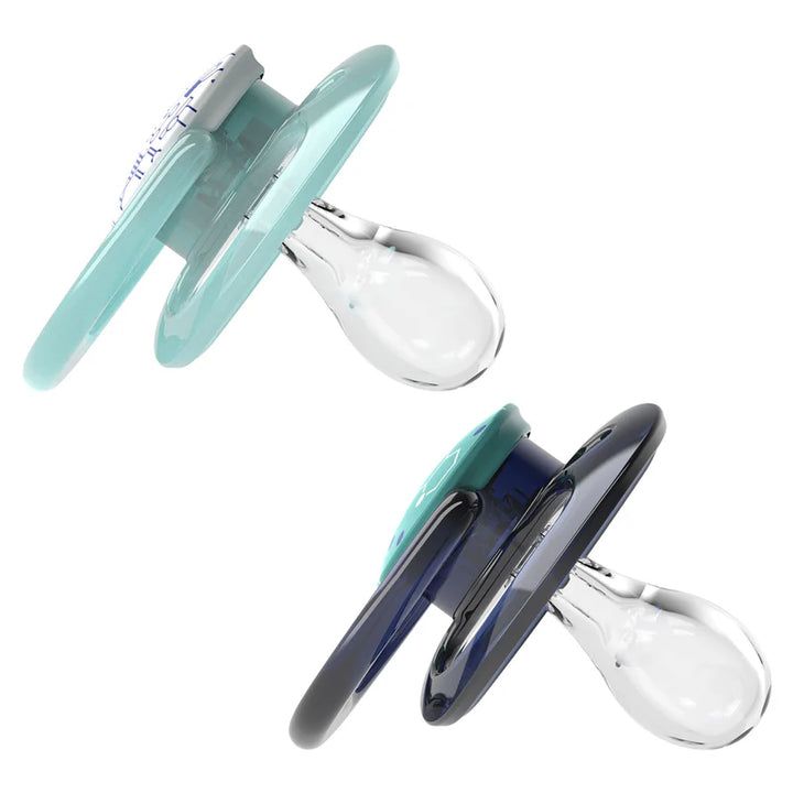 Dr Browns Advantage Pacifier, Stage 2, Blue Chemistry, 2 Pack