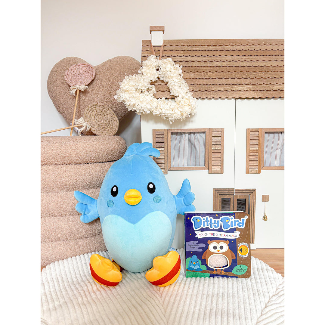 Ditty Bird Plush 30cm Blue 30x30x30cm