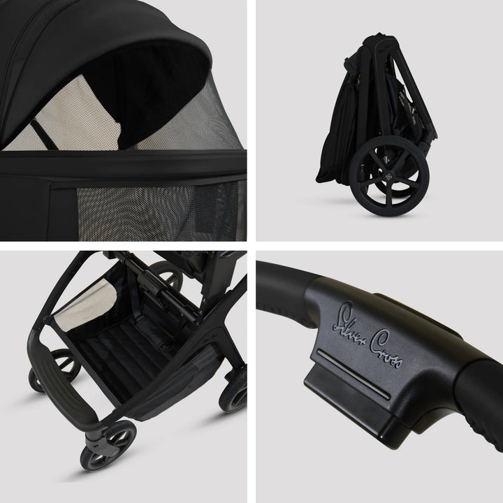 Silver Cross Cove with Carrycot (6 Piece) - Onyx