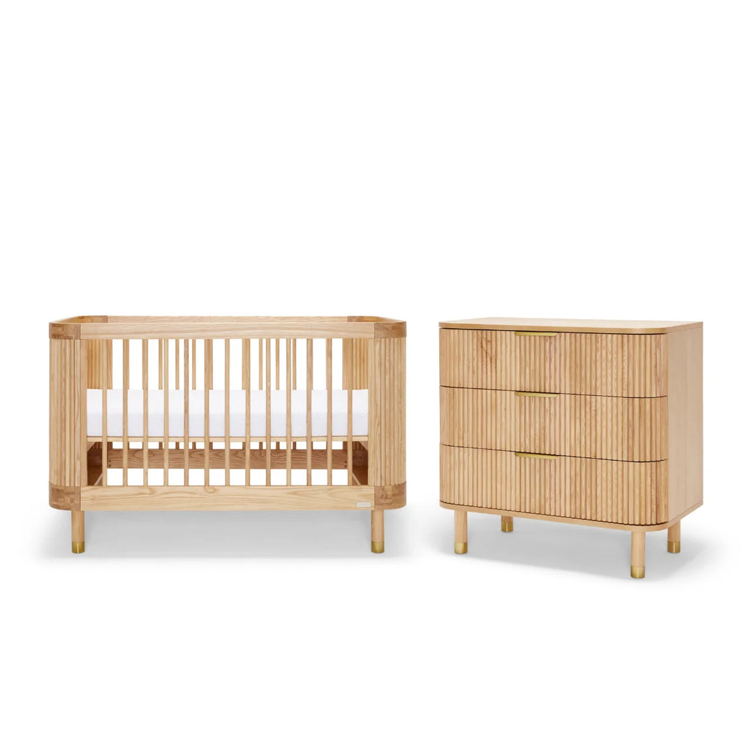 BabyRest Juno Cot & Chest Nursery Package - Ash