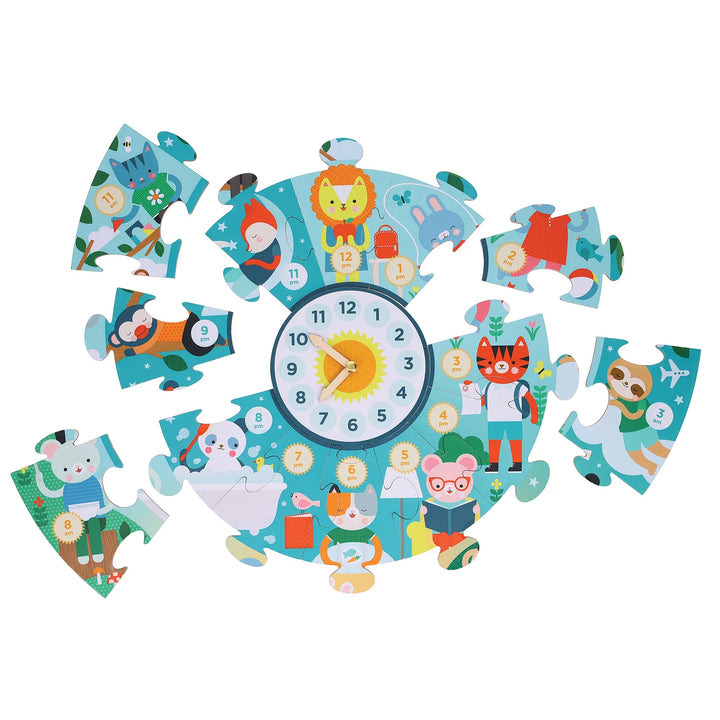 Petit Collage Telling the Time Floor Puzzle