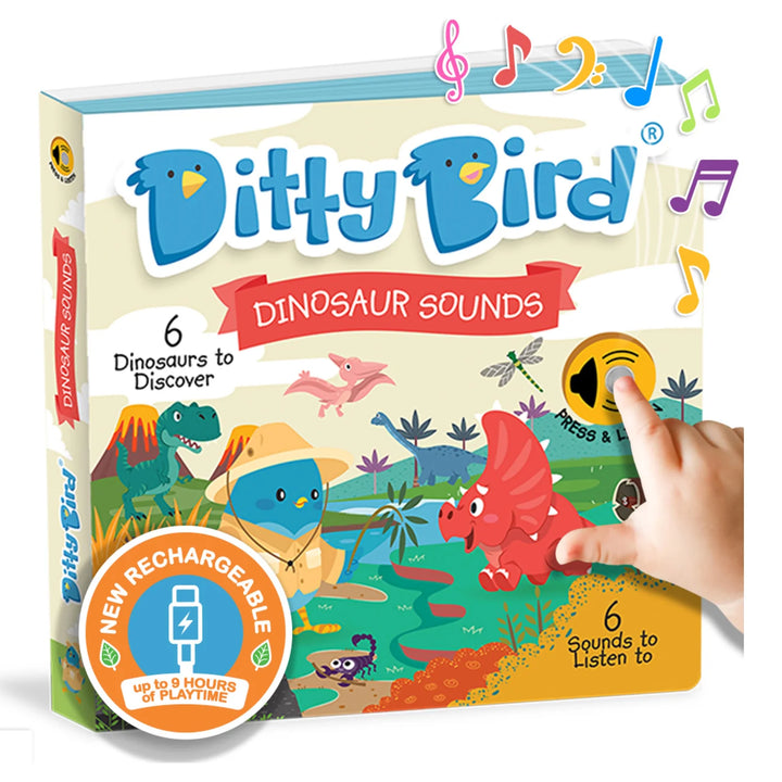 Ditty Bird Dinosaur Sounds Multi-Coloured