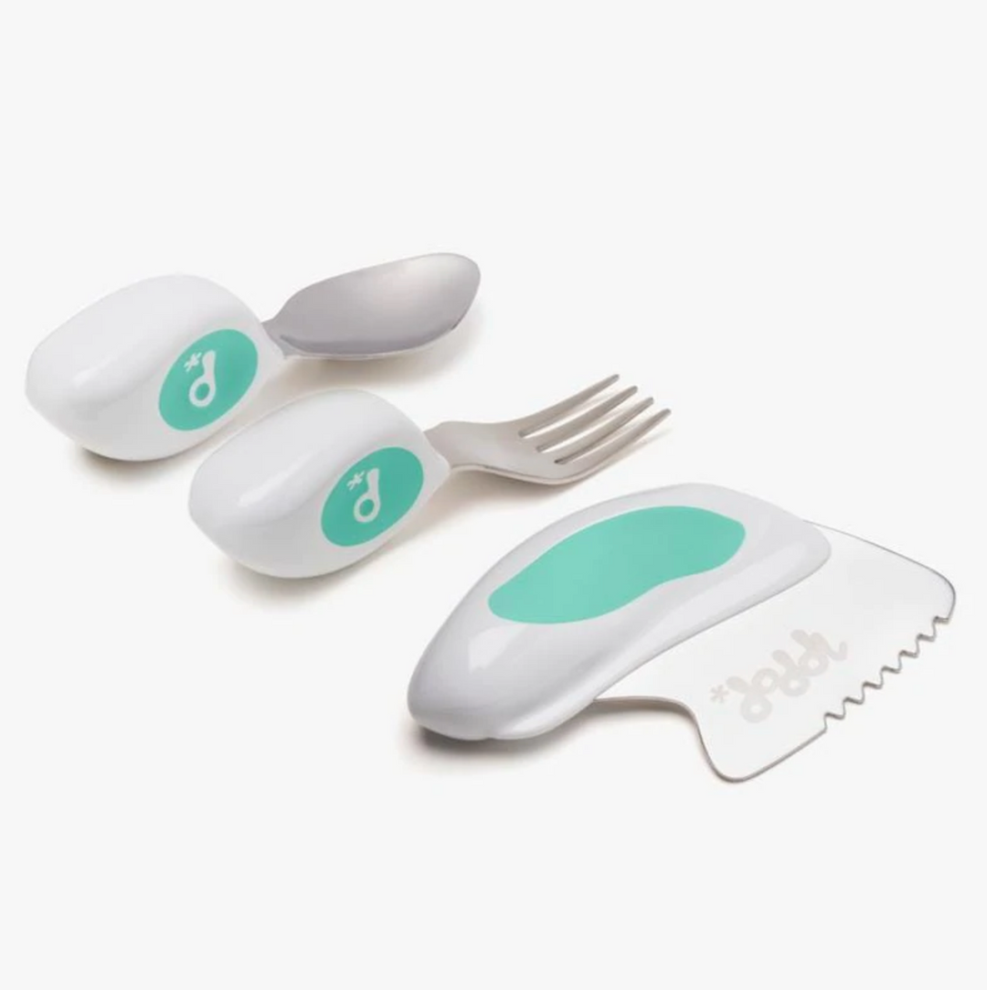 Doddl Cutlery Knife Fork Spoon-AQUA