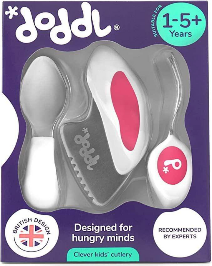 Doddl Cutlery Knife Fork Spoon MAGENTA