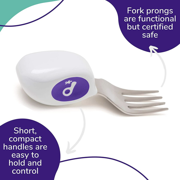 Doddl Cutlery Knife Fork Spoon MAGENTA