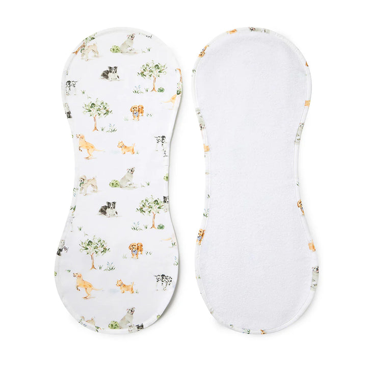 Snuggle Hunny Organic Cotton Burp Cloth - Dog Park