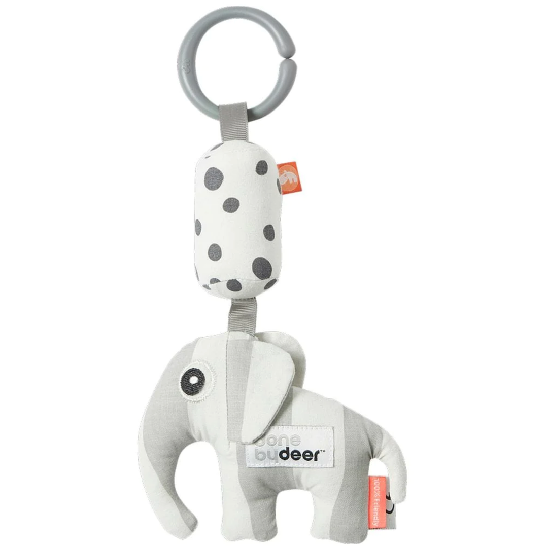 Done by Deer Baby To-Go Friend Rattle – Elphee Grey