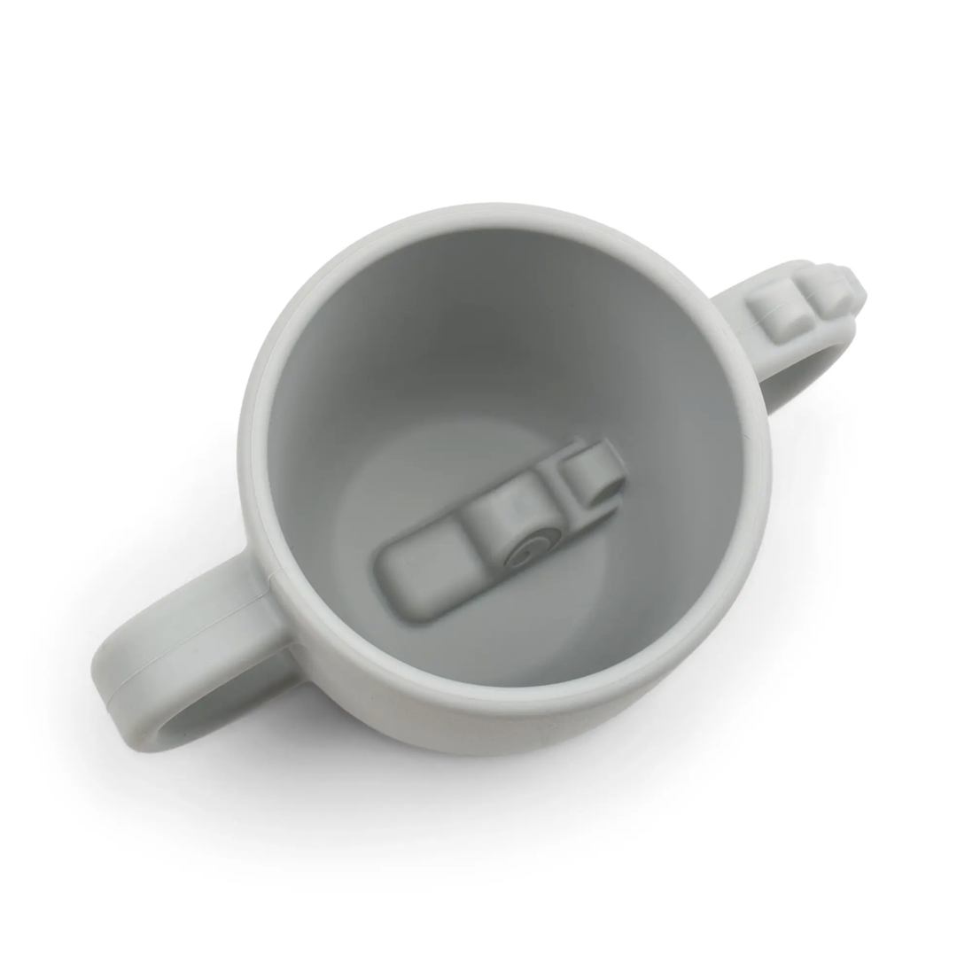 Done by Deer Peekaboo Cup Croco grey - packed in a little square gift box