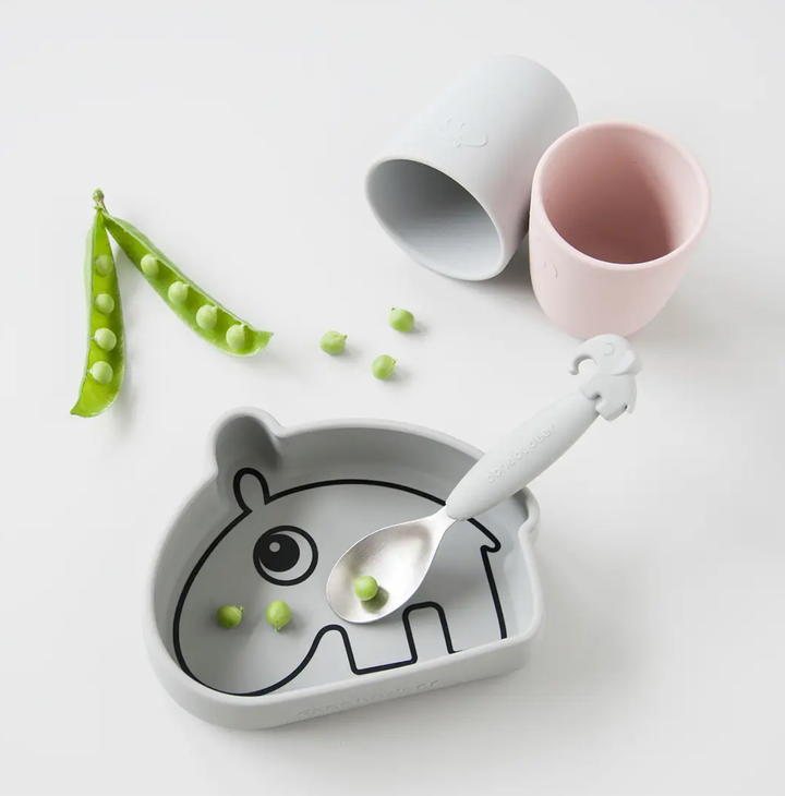 Done by Deer Silicone Stick & Stay bowl, Ozzo, powder