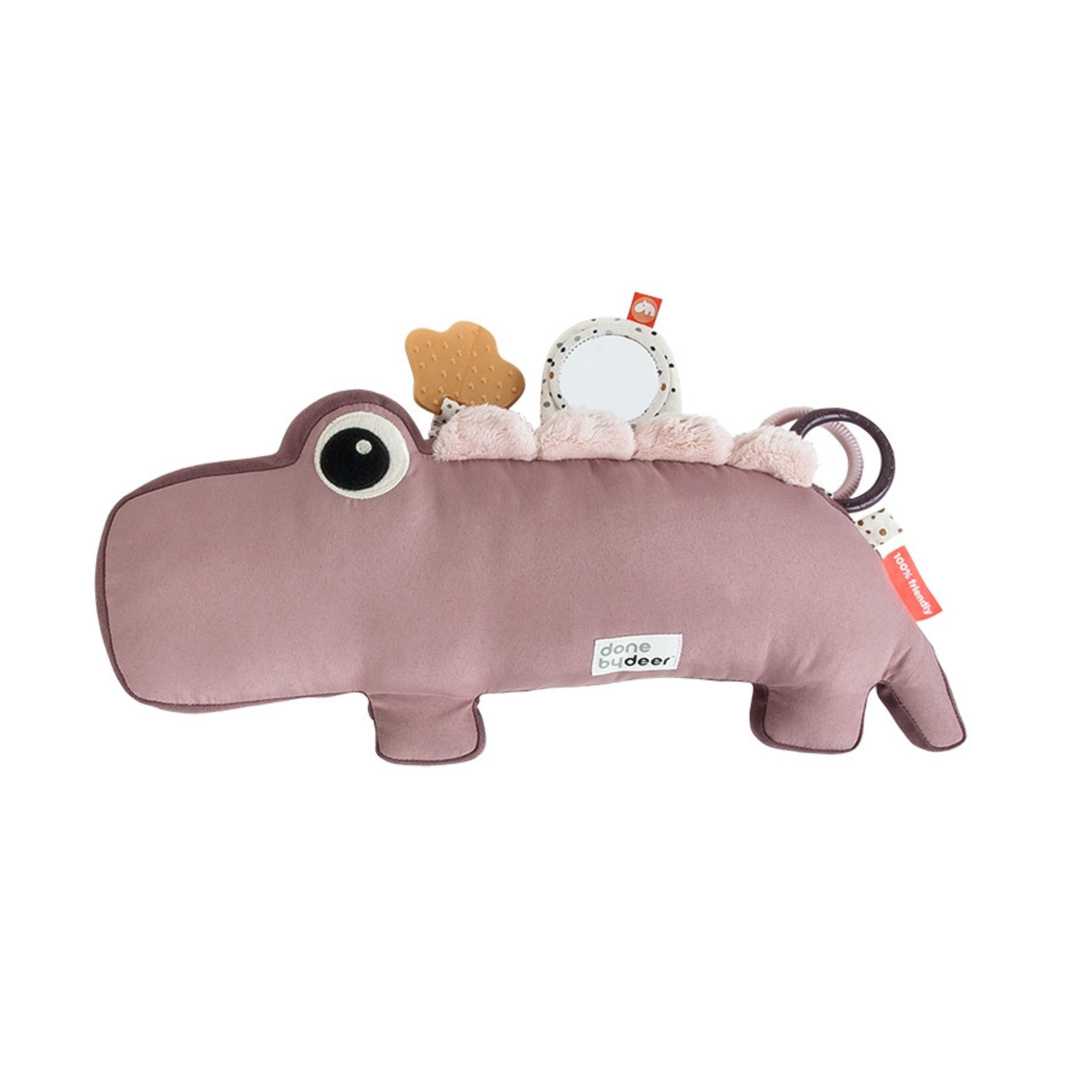 Done by Deer Tummy Time Activity Toy Croco powder (41 x 18 x 10cm)