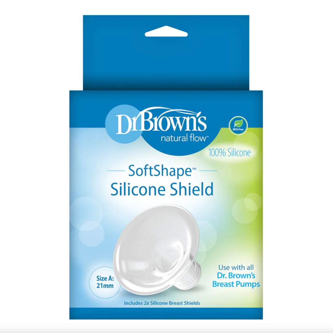 Dr Browns SoftShape™ Silicone Shields, Size A (21 mm), 2-Pack