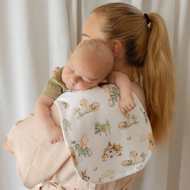 Snuggle Hunny Organic Cotton Burp Cloth - Dragon