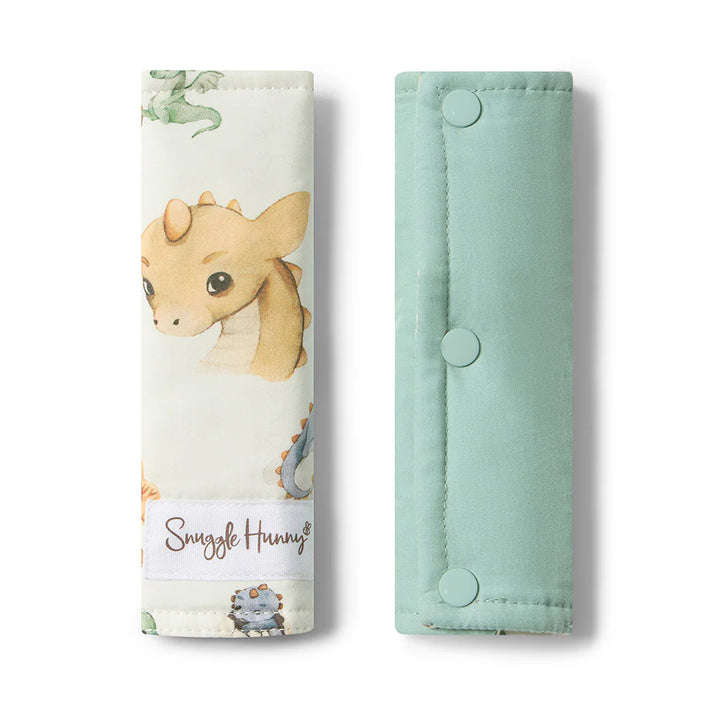 Snuggle Hunny Universal Reversible Pram Strap Covers - Dragon